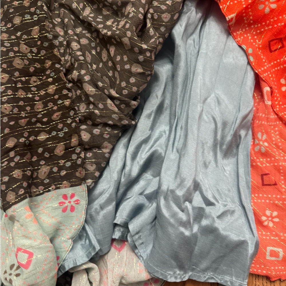 Anthropologie VERB Margot Pleated Floral Maxi Skirt Size 10 made in India - Picture 4 of 7